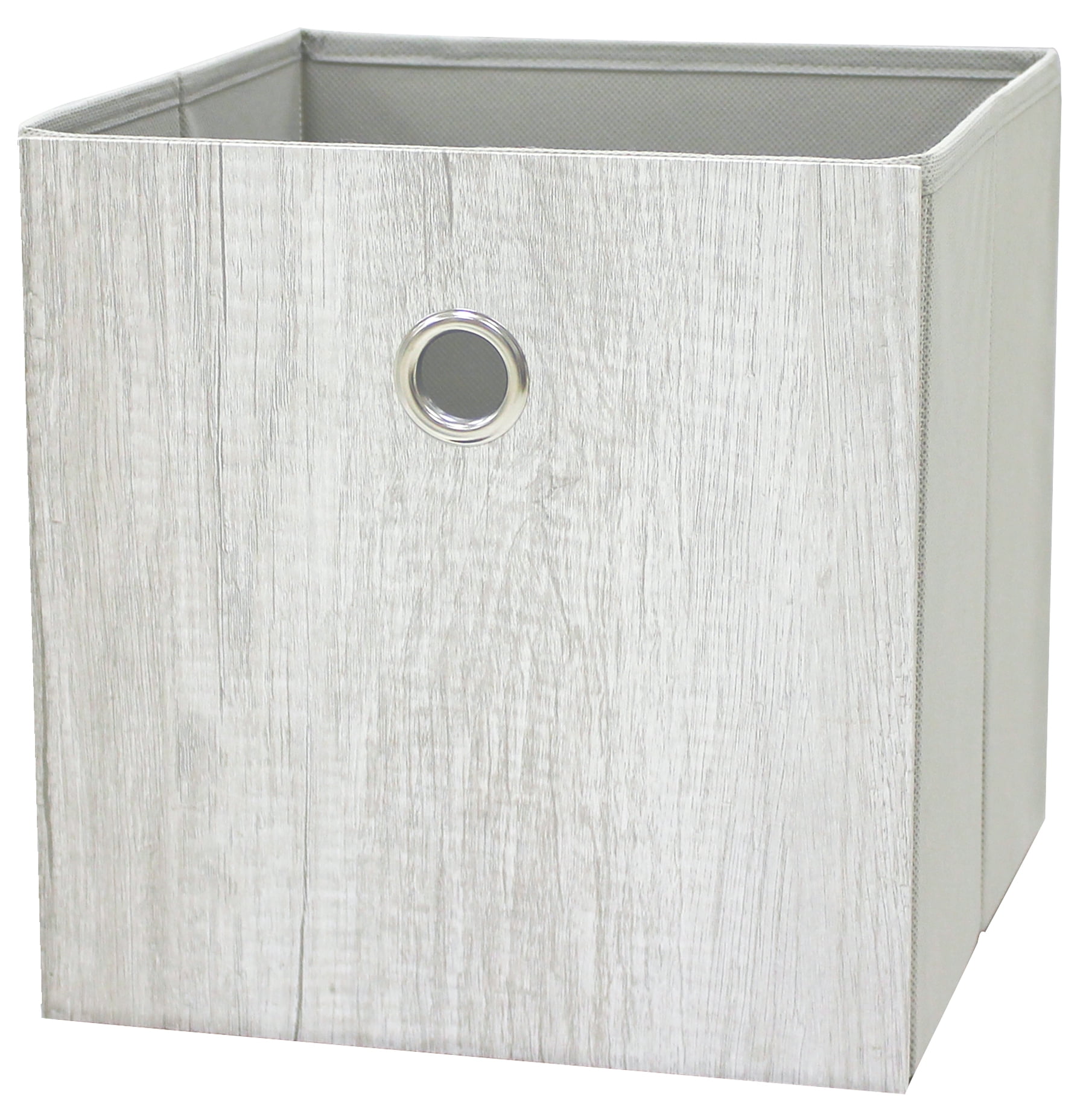 Mainstays Collapsible Fabric Cube Storage Bin (10.5" x 10.5"), Grey