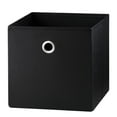 thumbnail interactive-video image 1 of Mainstays Collapsible Fabric Cube Storage Bin, Rich Black, 1 of 8