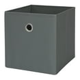 thumbnail interactive-video image 1 of Mainstays Collapsible Fabric Cube Storage Bin, Soothing Grey, 1 of 8