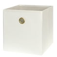 thumbnail image 1 of Mainstays Collapsible Fabric Cube Storage Bin, Vanilla Dream, 1 of 7