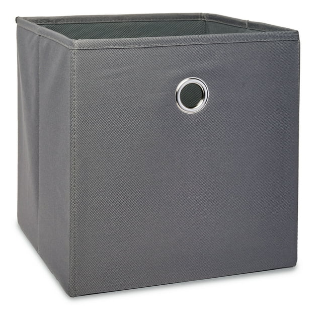 Mainstays Collapsible Fabric Cube Storage Bins (10.5" x 10.5"), 4 Pack