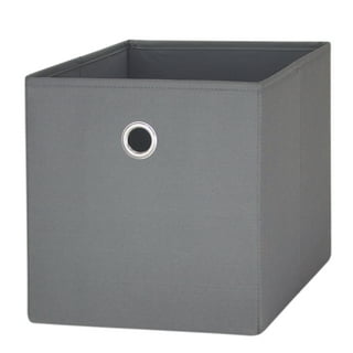 Pomatree 12x12 Storage Cube Bins - 6 Pack - Fabric Cube Storage Bin (Dark  Grey)