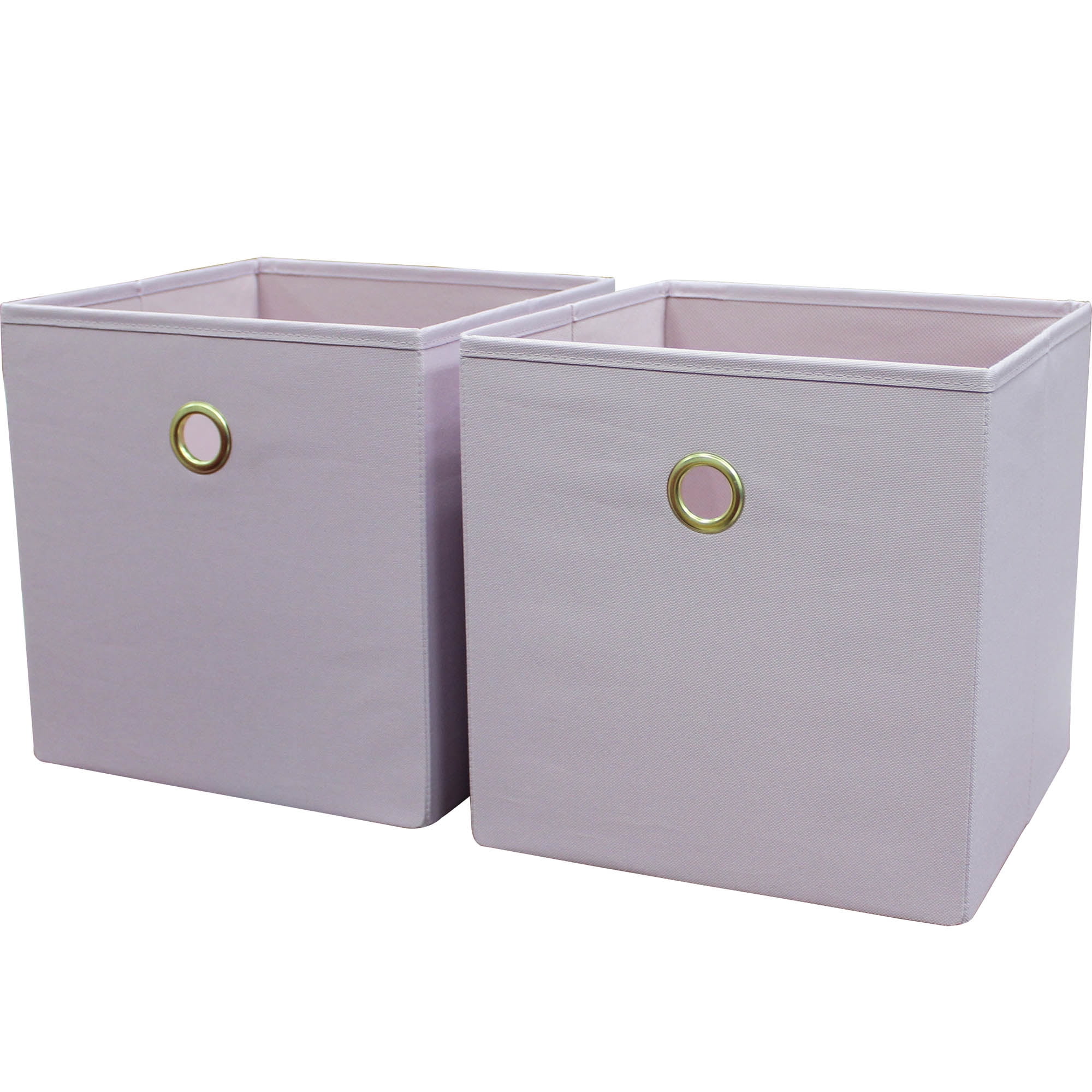 Mainstays Collapsible Fabric Cube Storage Bins (10.5" x 10.5"), Set of