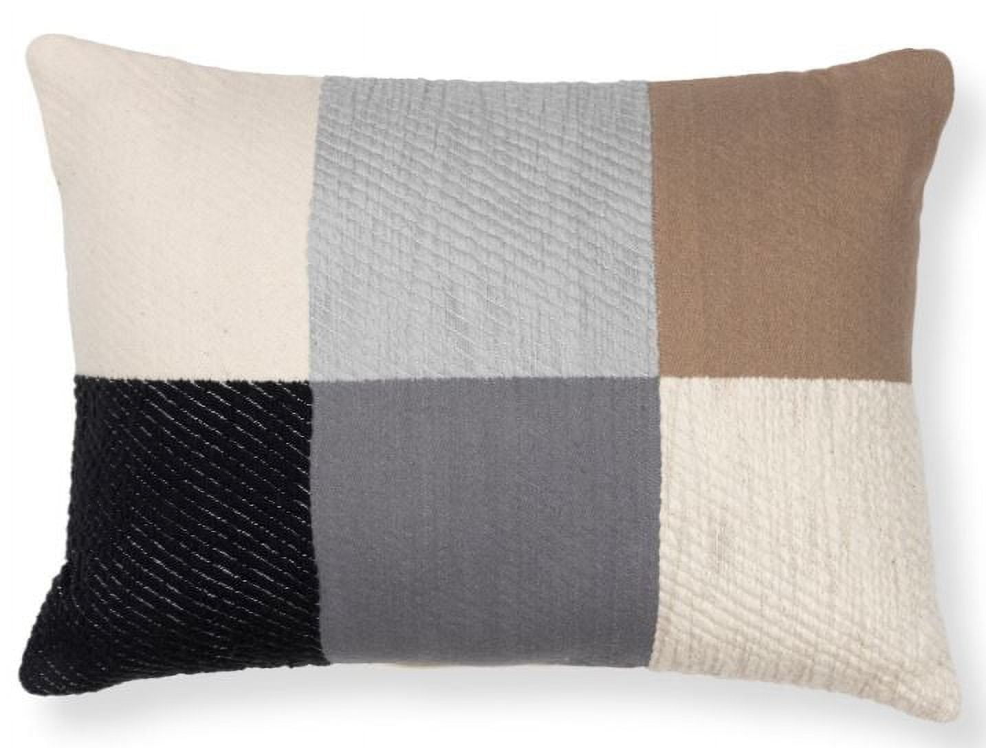 Mainstays Colorblock Multi-Colored Lumbar Pillow 14X19