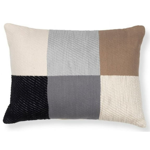Mainstays Colorblock Multi-Colored Lumbar Pillow 14X19
