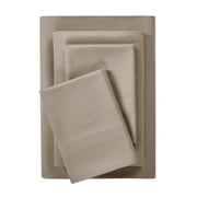 Mainstays Comfort Chill Microfiber Bed Sheet Set, Full, Brownstone, 4 Piece