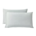 thumbnail image 1 of Mainstays Comfort Chill Microfiber Pillowcase Set, King, Soft Silver, 2 Piece, 1 of 7