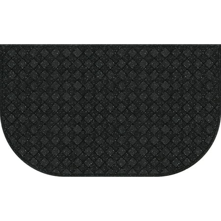 Mainstays Anti-Fatigue Comfort Mate D Shaped Kitchen Mat; Black, 18”x 30”