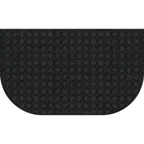 Mainstays Anti-Fatigue Comfort Mate D Shaped Kitchen Mat; Black, 18”x 30”