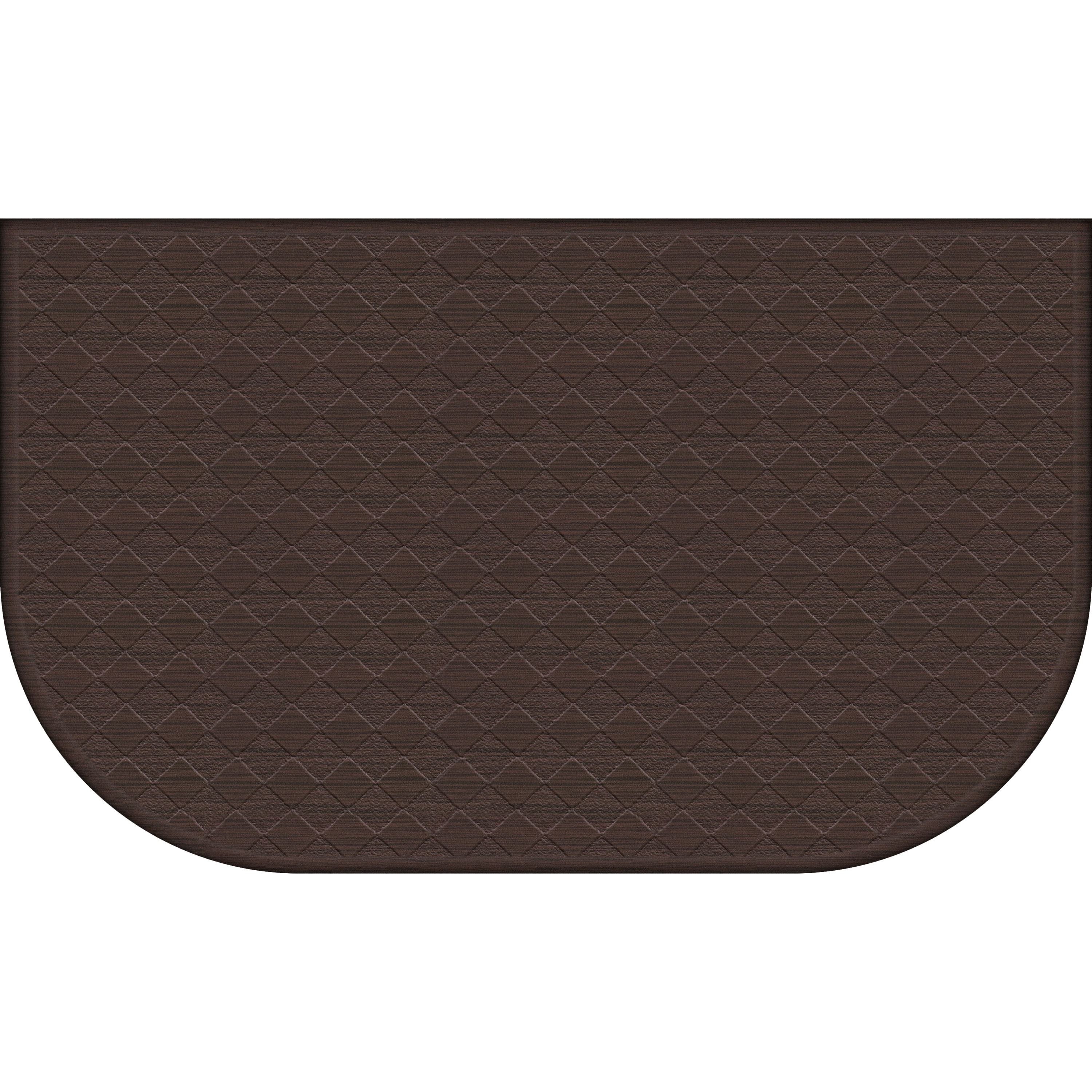 Mainstays Cushioned Solid Kitchen Mat, Rich Black, 20x45 