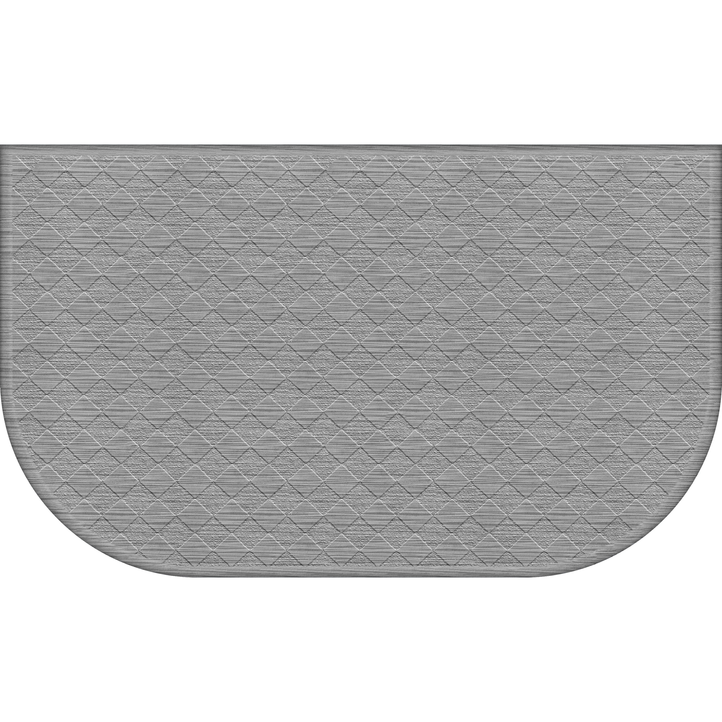 Mainstays Comfort Mate D Kitchen Mat Gray 1 5 X 2 5 Walmart