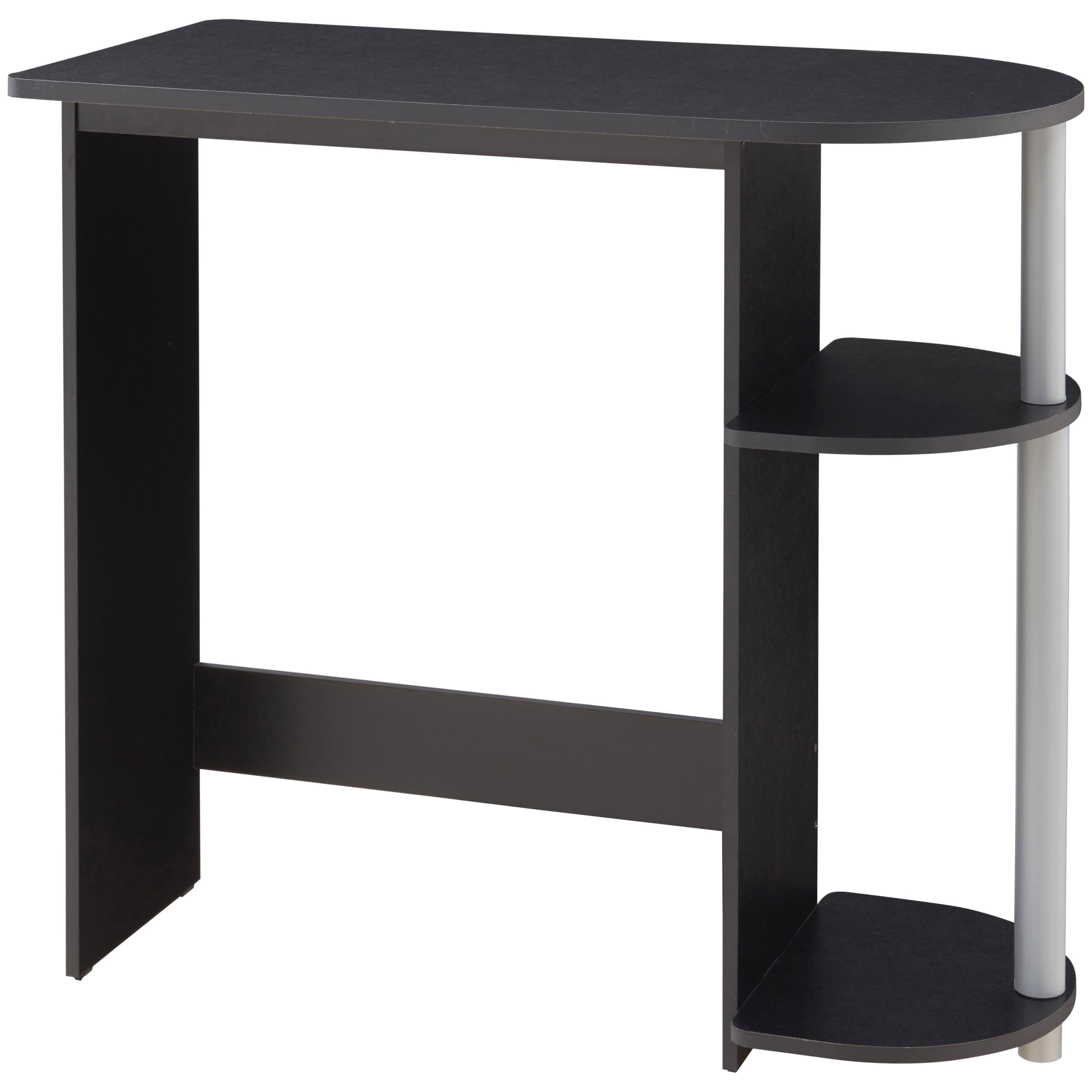 Mainstays Computer Desk with Builtin Shelves, Multiple Colors