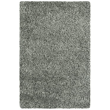 Mainstays Confetti Black Gray Shag Youth Indoor Area Rug, 3'x 4'8"