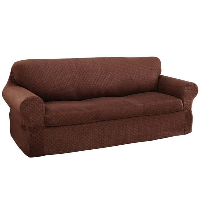 Mainstays Conrad 2-Piece Stretch Sofa Slipcover