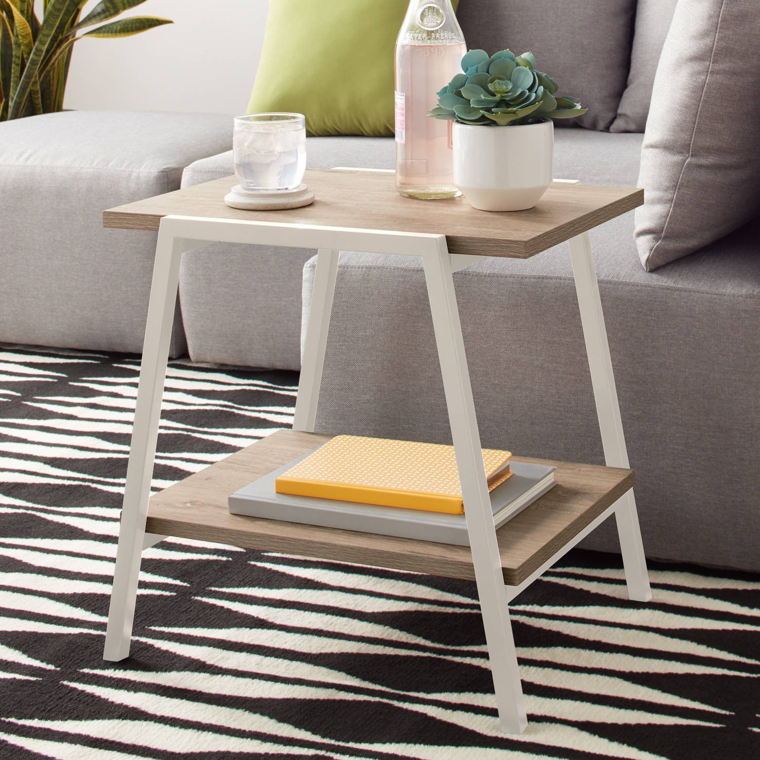 Mainstays Conrad Side Table With Shelf