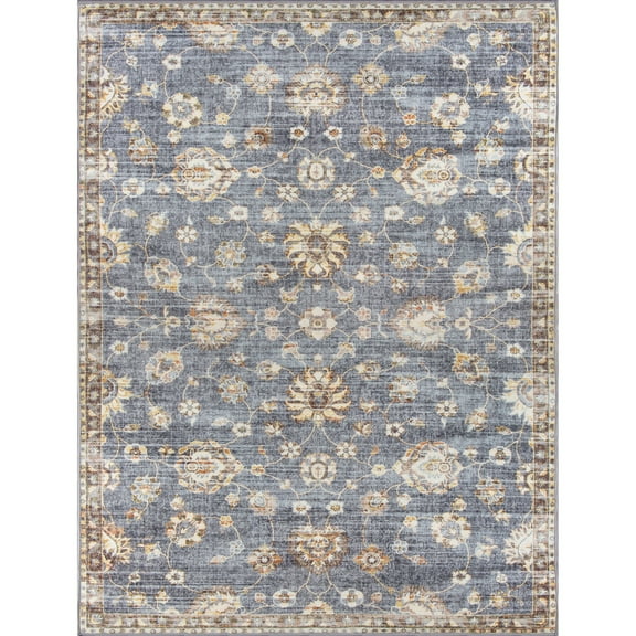 Mainstays Contabria Gray, Indoor Area Rug, 4'11" x 6'6"