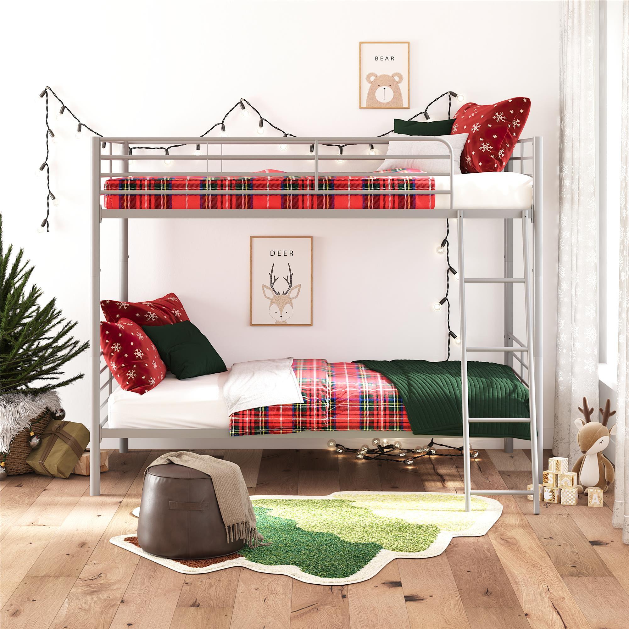 Mainstays twin over twin metal bunk bed discount