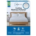 Mainstays Cooling Waterproof Fitted Mattress Protector, Queen