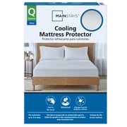 Mainstays Cooling Waterproof Fitted Mattress Protector, Queen