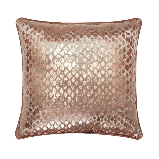 Mainstays Copper Distressed Foil Metallic Throw Pillow - Walmart.com