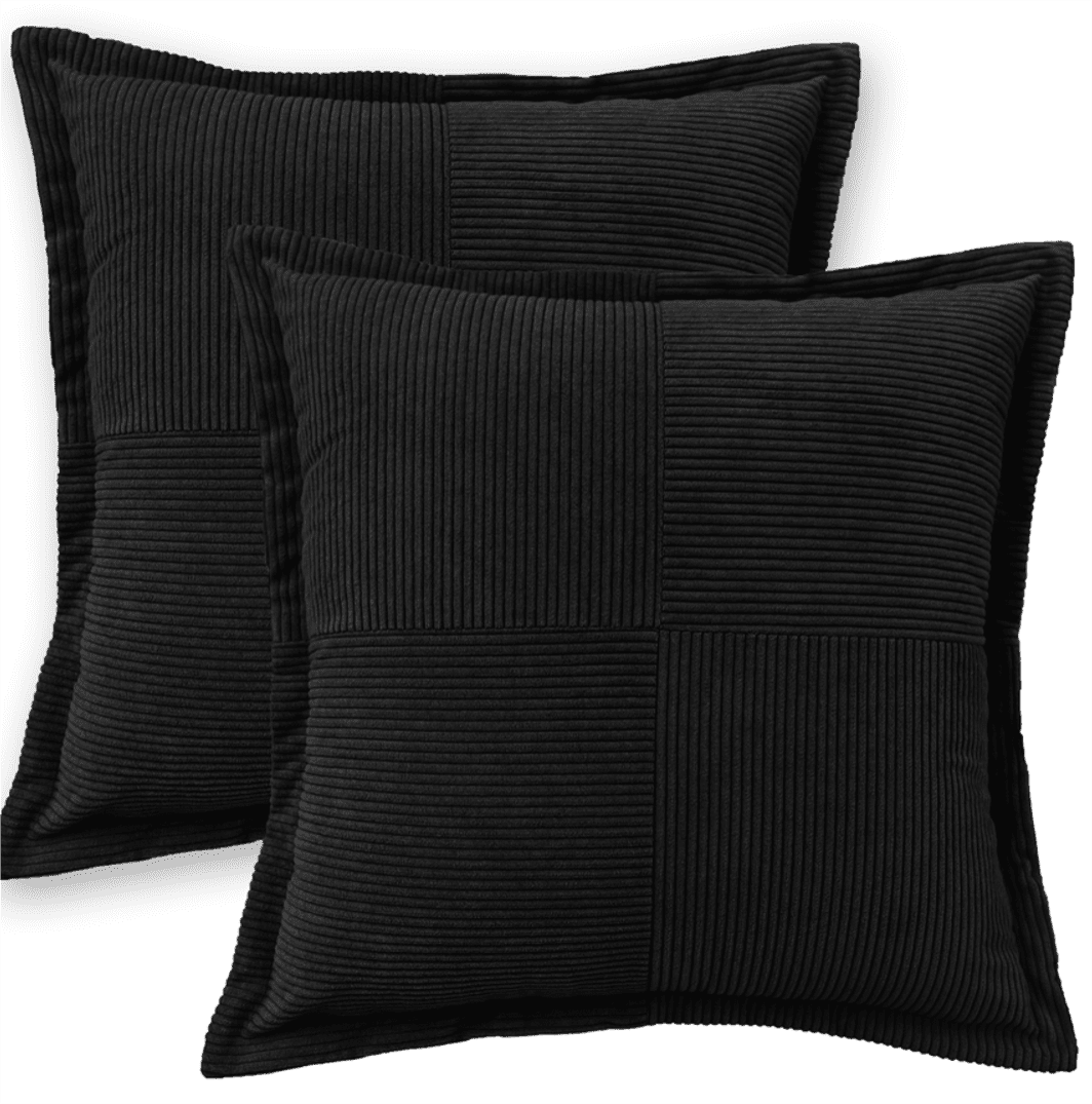 Mainstays Cord Vel 18" 2pk Blk Covers Only
