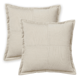 Mainstays Cord Vel 18" 2pk Nat Covers Only