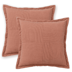 Mainstays Cord Vel 22" 2pk Coral Covers Only