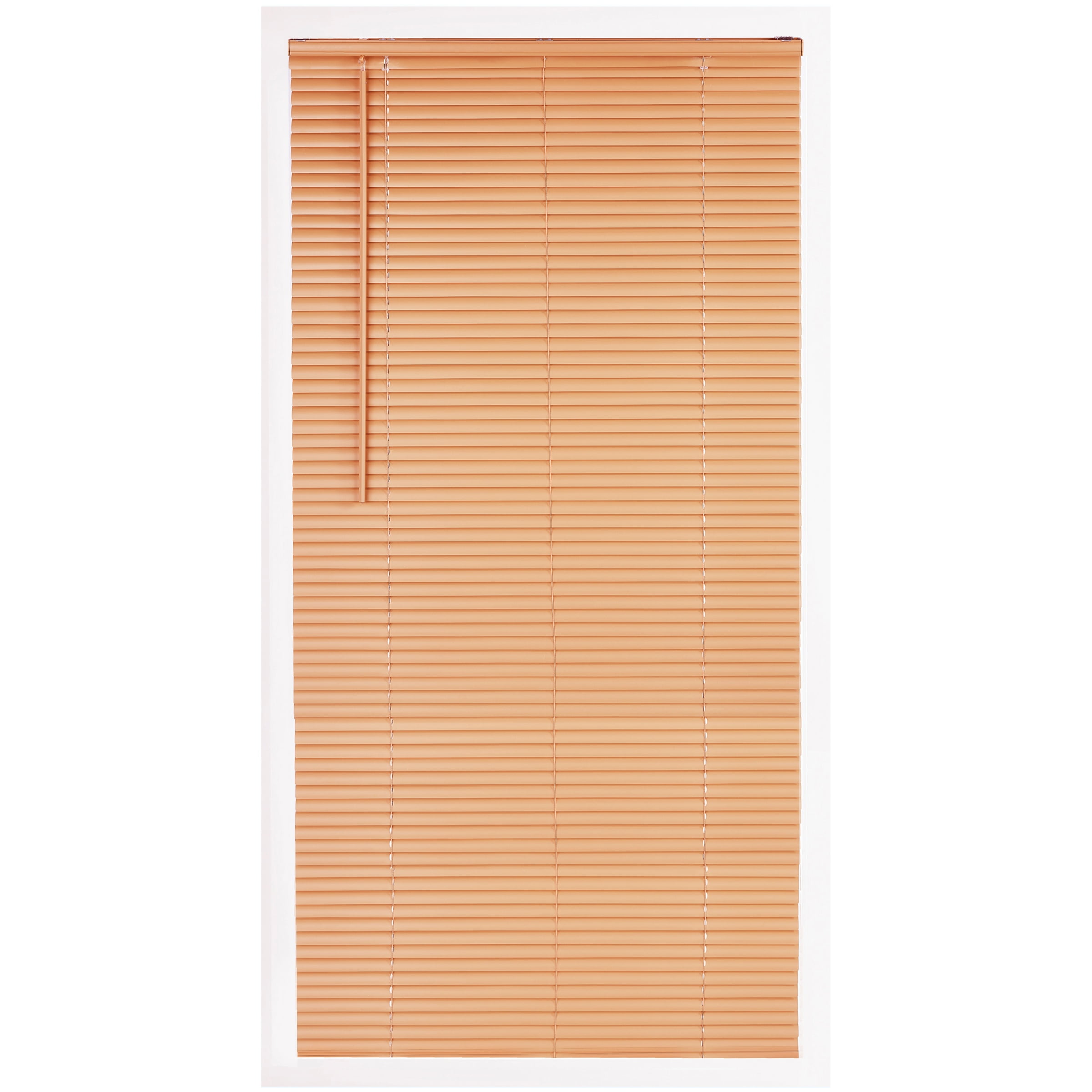 Mainstays Cordless Room Darkening 1" Vinyl Mini Blind, Khaki