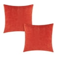 thumbnail image 1 of Mainstays Corduroy Pillow Cover 18''x18'', Burnt Orange, 2 pack, 1 of 5