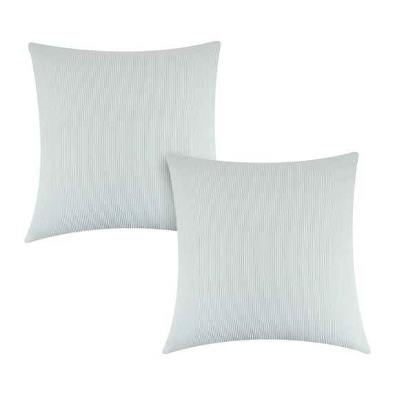 Mainstays Corduroy Pillow Cover 18''x18'', White, 2 pack