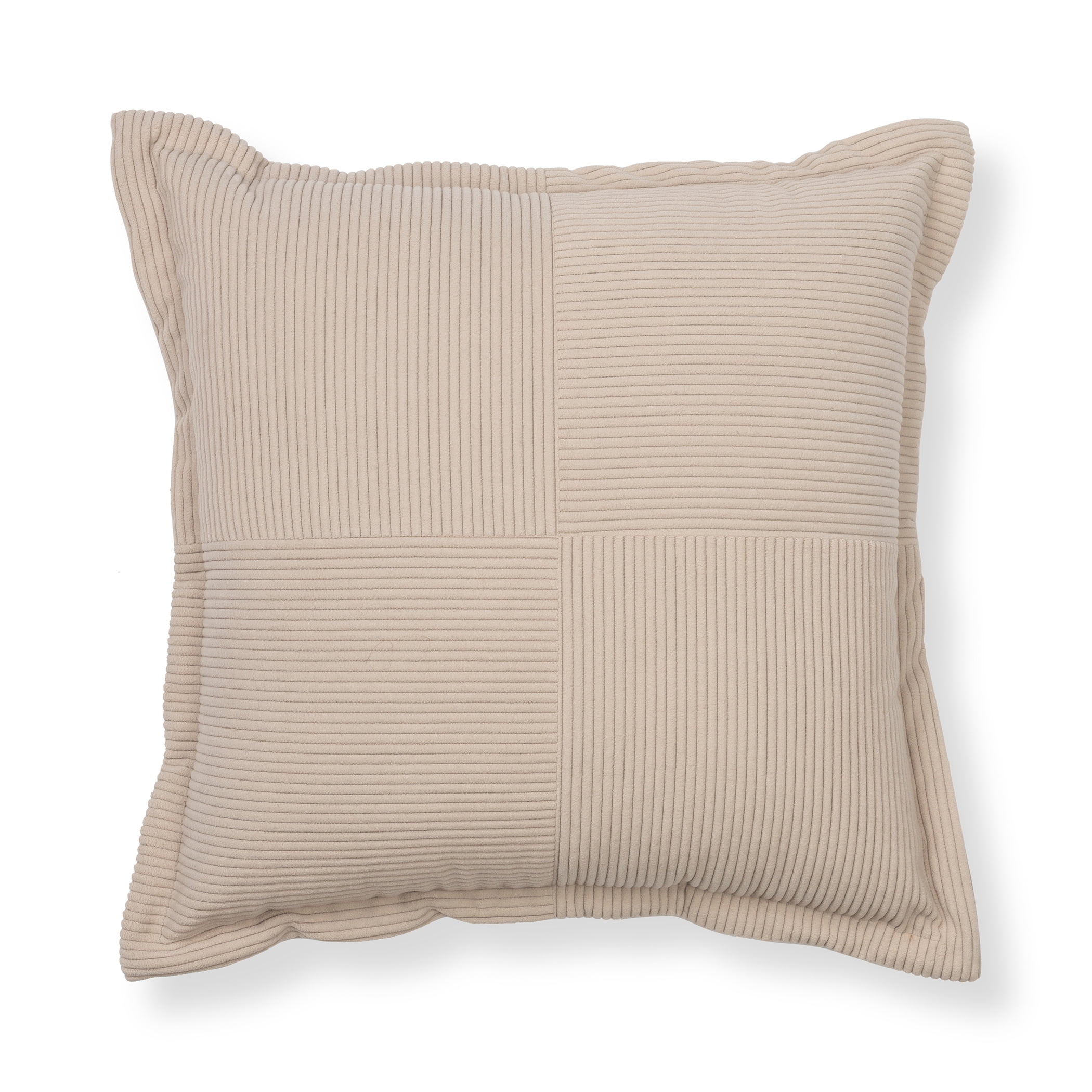 Mainstays Washed Stone Corduroy Velvet Decorative Pillow 18x18