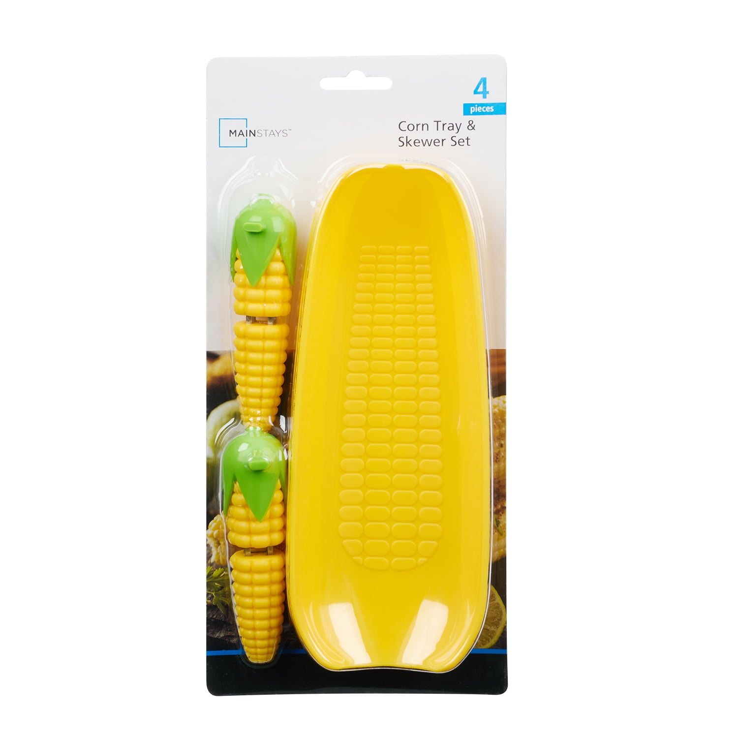 Mainstays Corn Holder and Skewers in Yellow