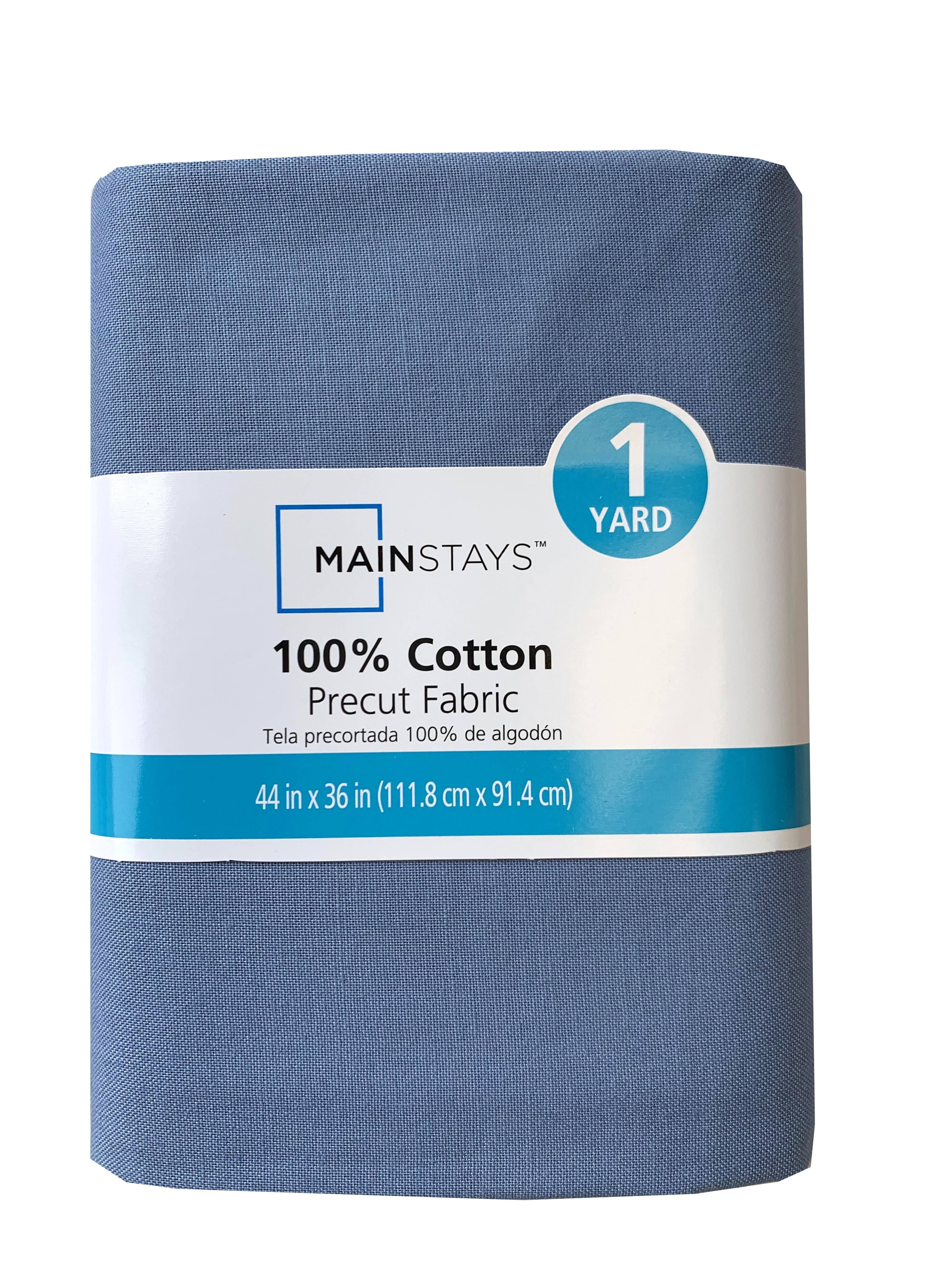 Mainstays 1 Yard Precut Cotton Sewing & Craft Fabric, Solid Light Blue