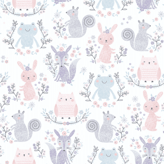 Mainstays Cotton 42" x 1.5 yds Precut Precious Palace Print Flannel, 1 Each