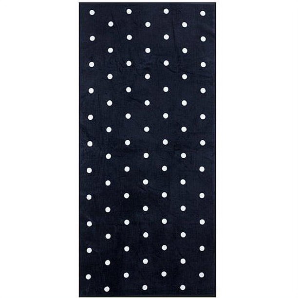 Mainstays Cotton 50" x 25" Black & White Bath Towel, 1 Each