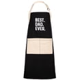 thumbnail image 1 of Mainstays Cotton Men’s Apron with Pockets, Best Dad Ever, 1 of 9