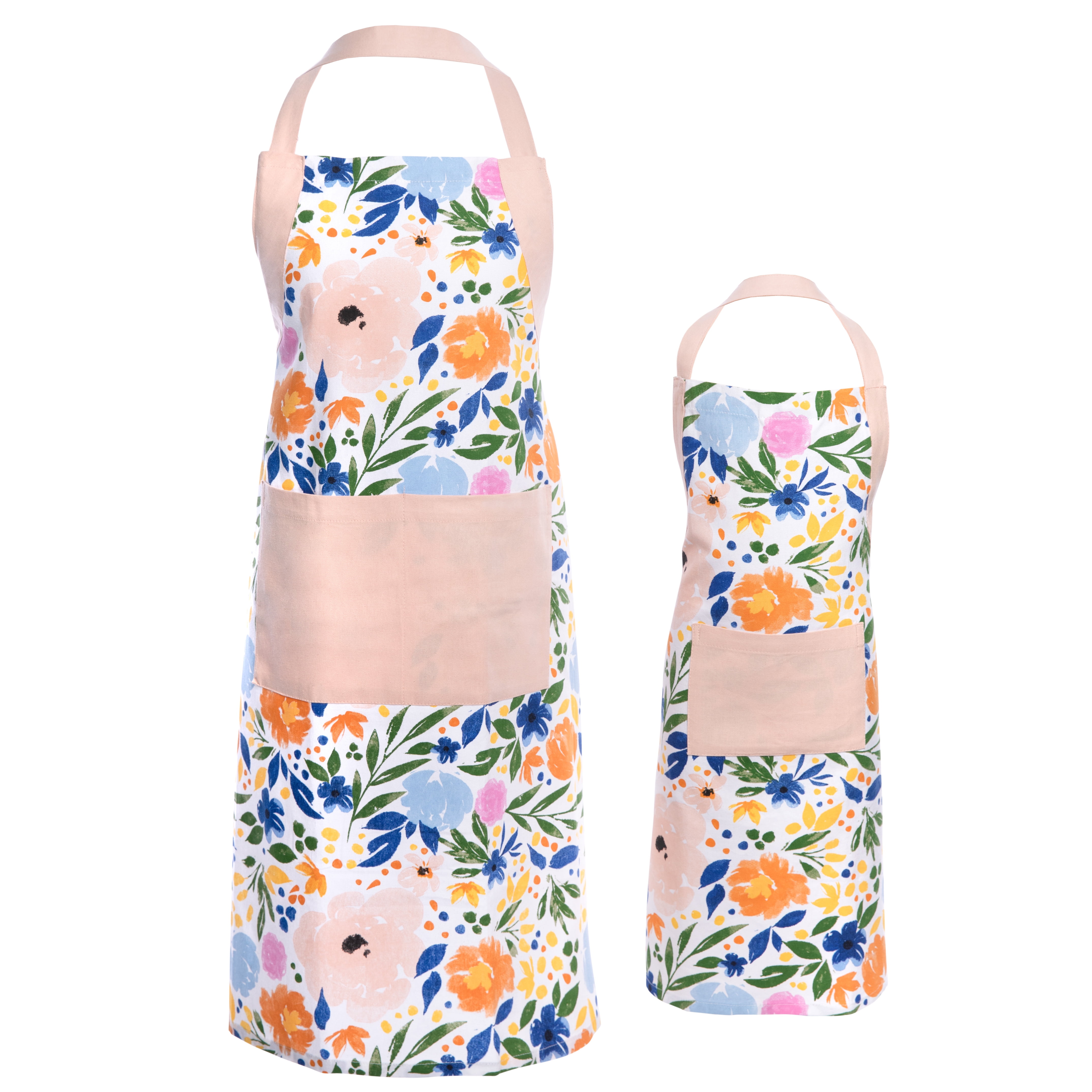  Baksmill 2 Pack Mommy and Me Matching Aprons Mother Daughter  Aprons with Pocket Adjustable Parent Child Aprons for Kids and Adults  Grandma and Me Girls Kitchen Aprons Baking Cooking Gardening Painting 
