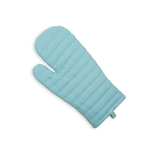 Mainstays Cotton Oven Mitt, 7 in x 12.5 in, 1 Piece, Teal