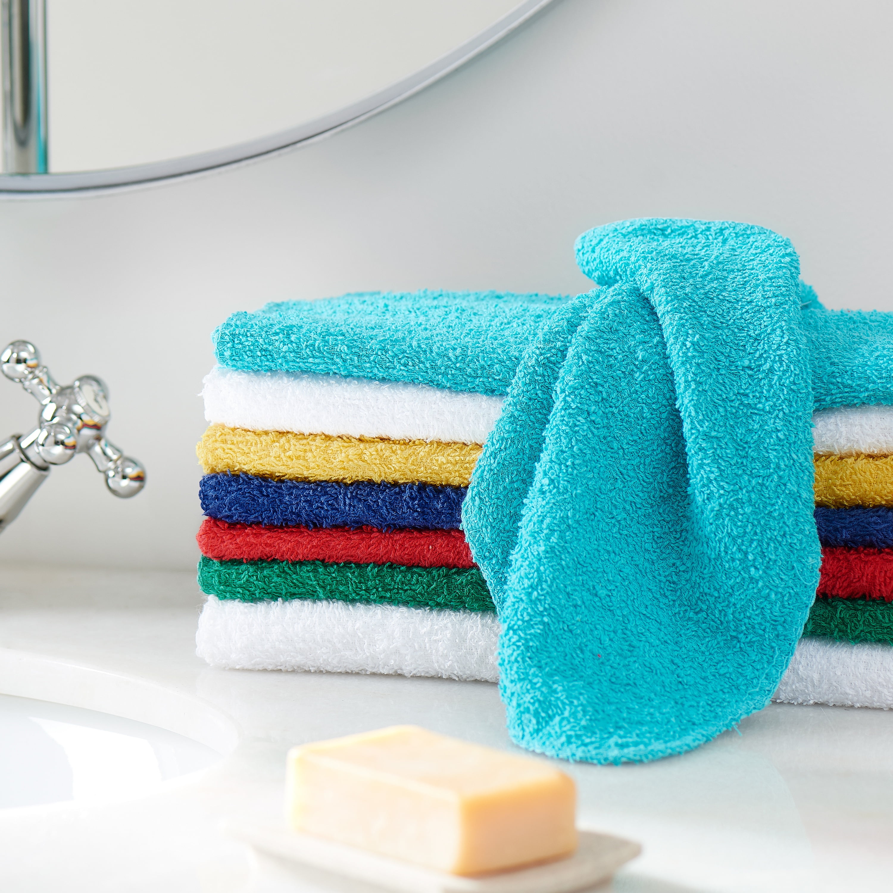  Black - Bath Washcloths / Bathroom Towels: Home & Kitchen