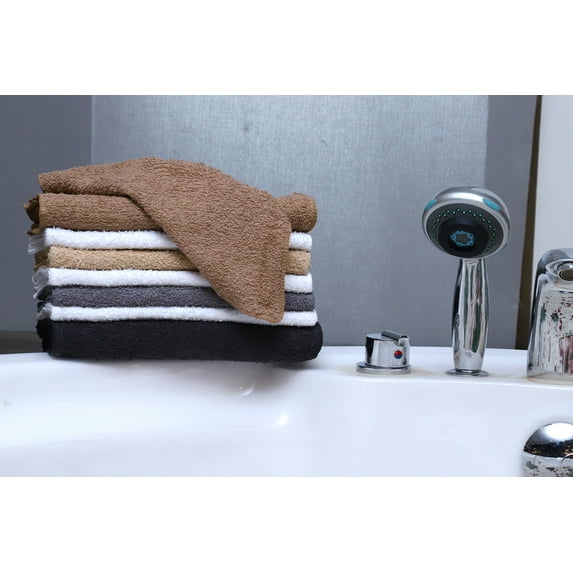 Mainstays Cotton Washcloth Bundle Collection, 36 Pack, Neutral