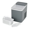 thumbnail interactive-video image 1 of Mainstays Portable Countertop Ice Maker, 26 lbs Per Day, Compact Ice Machine with Quick Ice Cycles, No Plumbing Required, Grey, 1 of 12
