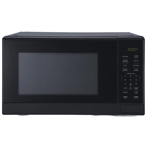 Mainstays Countertop Microwave Oven, Automatic Defrost, 1000 Watts, 1.1 cu ft, Black