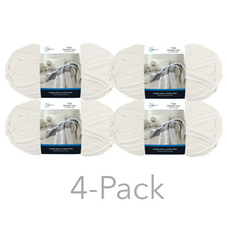 Mainstays Roving Yarn Value Bundle, 100% Acrylic, 26 yd, Super Bulky,  Ivory, Pack of 12 