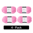 thumbnail image 1 of Mainstays Cozy Chenille, Bulky, 100% Polyester, Yarn, Aurora Pink, 220 yd, Pack of 4, 1 of 9