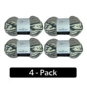 Mainstays Cozy Chenille, Bulky, 100% Polyester, Yarn, Multi-Neutral, 220 yd, Pack of 4