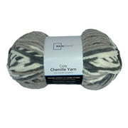 Mainstays Cozy Chenille Yarn, 220 yd, Multi Neutral, 100% Polyester, Super Bulky