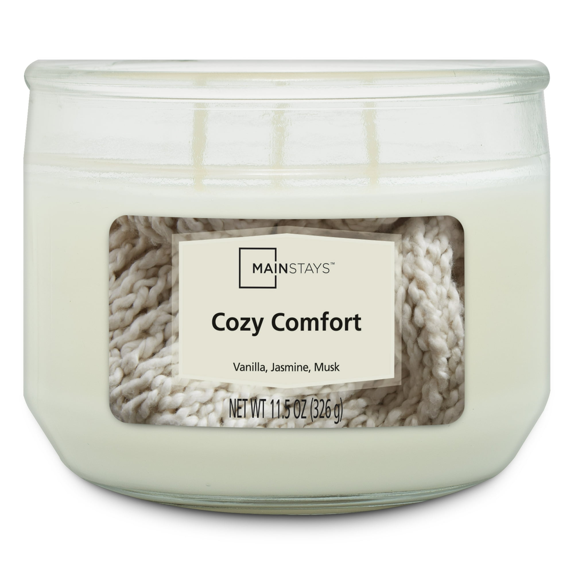 Mainstays Cozy Comfort Scented 3 Wick Candle, 11.5 oz.