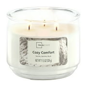 Mainstays 3-Wick Scented Glass Jar Candle, Cozy Comfort, 11.5oz.