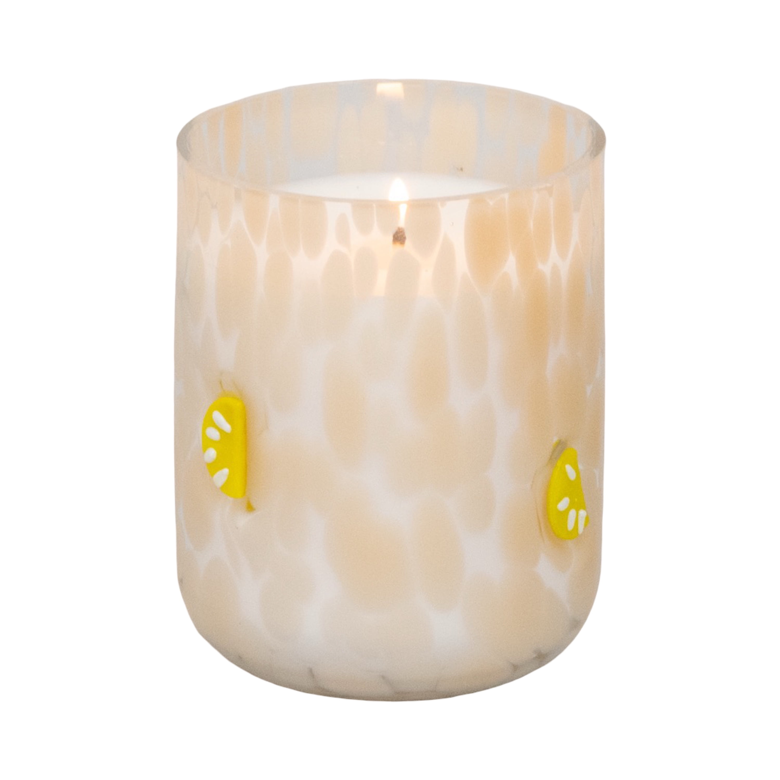 Mainstays 1-Wick Art Glass Scented Jar Candle, Cranberry Mandarin, 8.5 oz.