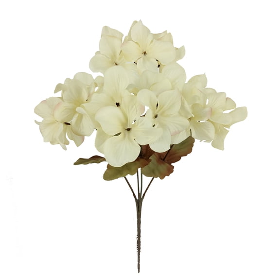 Mainstays 13 inch Indoor Hydrangea Floral Pick, Cream Color.